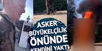 Büyükelçilik önünde canlı yayın yapıp kendini ateşe verdi