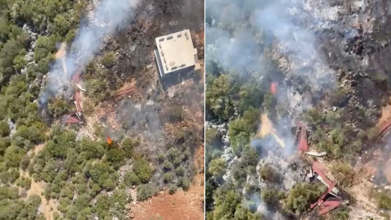 Antalya'da Orman Yangını Kontrol Altına Alınmaya Çalışılıyor