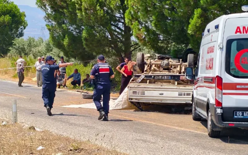 Aydın'ın Karacasu ilçesinde kamyonet kazası: Üç can kaybı
