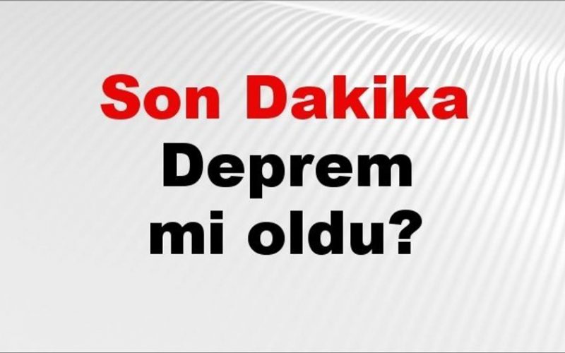 Manisa'da 03 Eylül 2026 Tarihinde Meydana Gelen Deprem Anına Dair Son Durumlar